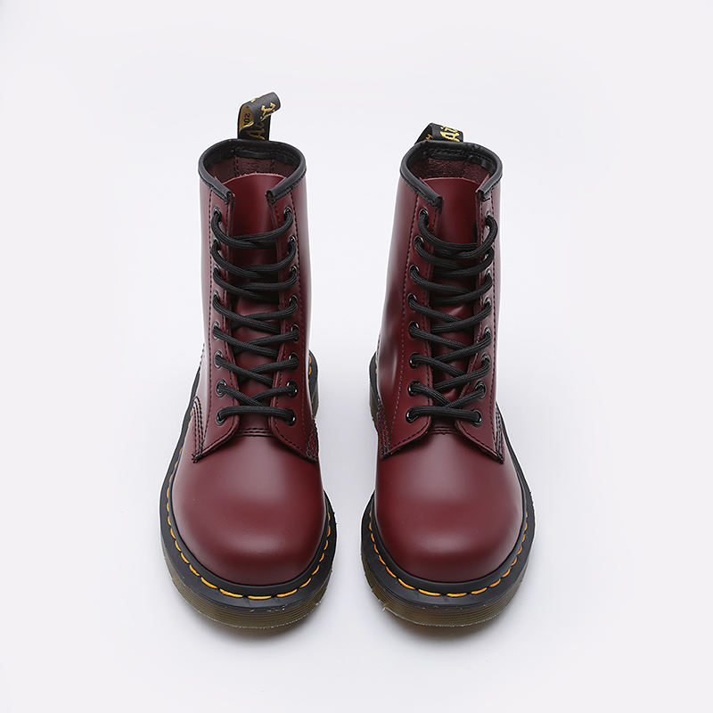  бордовые ботинки Dr. Martens Smooth 10072600 - цена, описание, фото 3